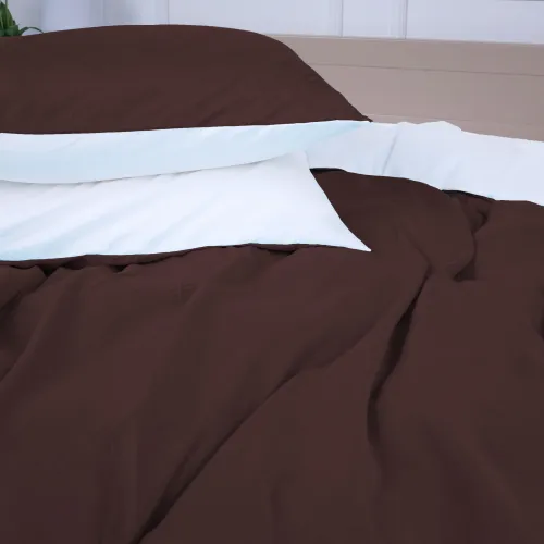 Комплект постельного белья Oliana (18-0000 + 19-1230) Microfiber Premium Двухсторонний - 4