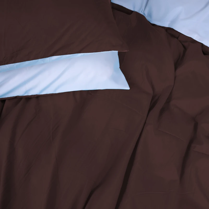 Комплект постільної білизни Oliana (18-0000 + 19-1230) Mikrosatin Premium Двусторонній - 5