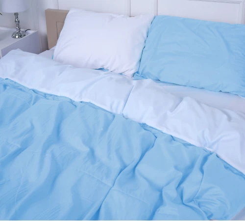 Комплект постільної білизни Reliegos (18-0000 + 12-4608) Mikrosatin Premium Двусторонній - 2