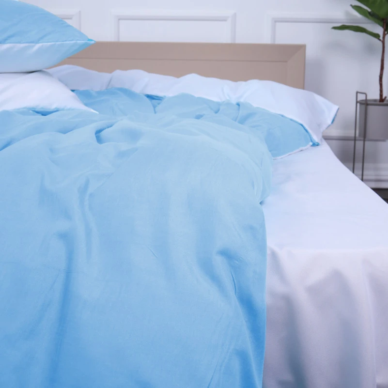 Комплект постільної білизни Reliegos (18-0000 + 12-4608) Mikrosatin Premium Двусторонній - 4