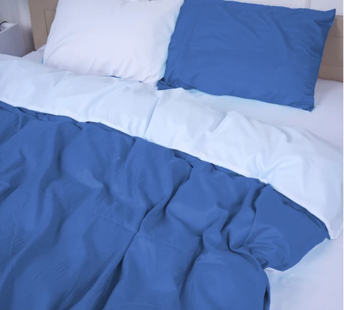 Комплект постільної білизни Intriago (18-0000 + 18-4039) Mikrosatin Premium Двусторонній