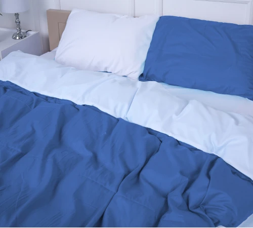 Комплект постільної білизни Intriago (18-0000 + 18-4039) Mikrosatin Premium Двусторонній - 2