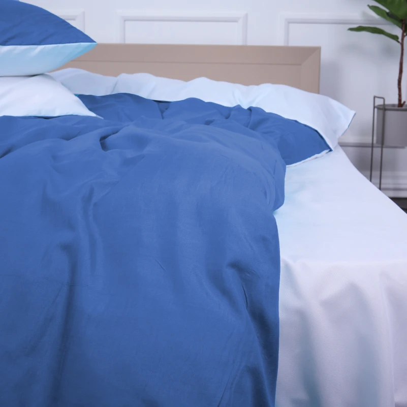 Комплект постільної білизни Intriago (18-0000 + 18-4039) Mikrosatin Premium Двусторонній - 3