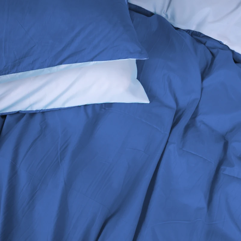 Комплект постільної білизни Intriago (18-0000 + 18-4039) Mikrosatin Premium Двусторонній - 4