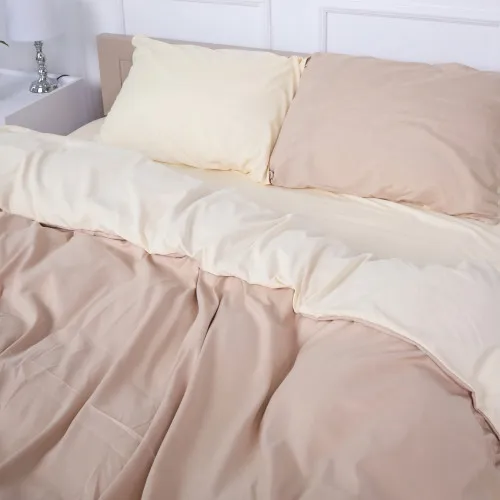 Комплект постельного белья Temisas (12-0712 + 15-1214) Mikrosatin Premium Двухсторонний - 2