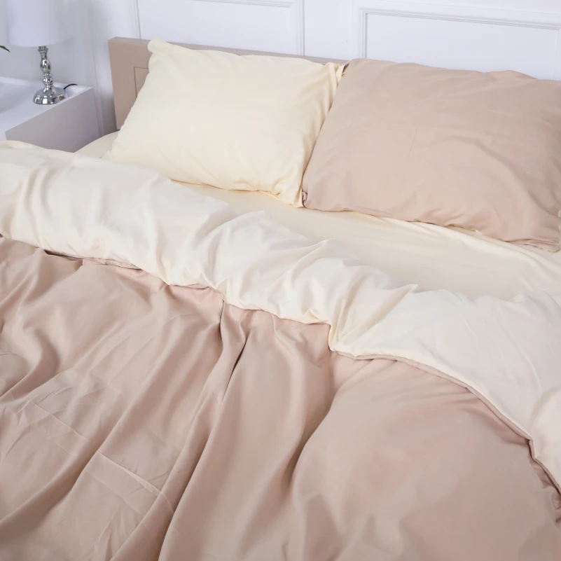 Комплект постільної білизни Temisas (12-0712 + 15-1214) Mikrosatin Premium Двусторонній - 1