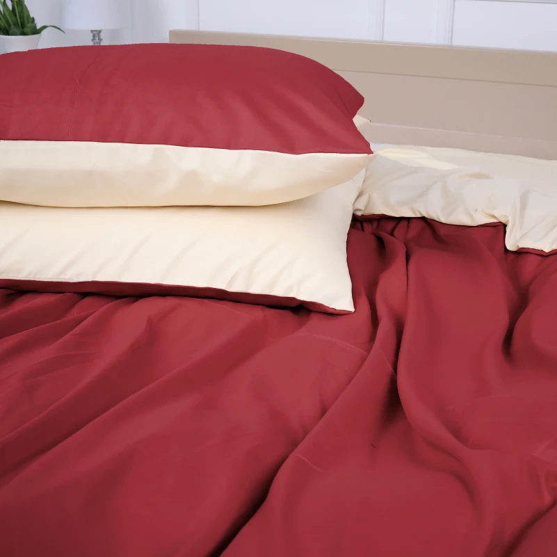 Комплект постільної білизни Gorafe (12-0712 + 19-1655) Mikrosatin Premium Двусторонній - 3