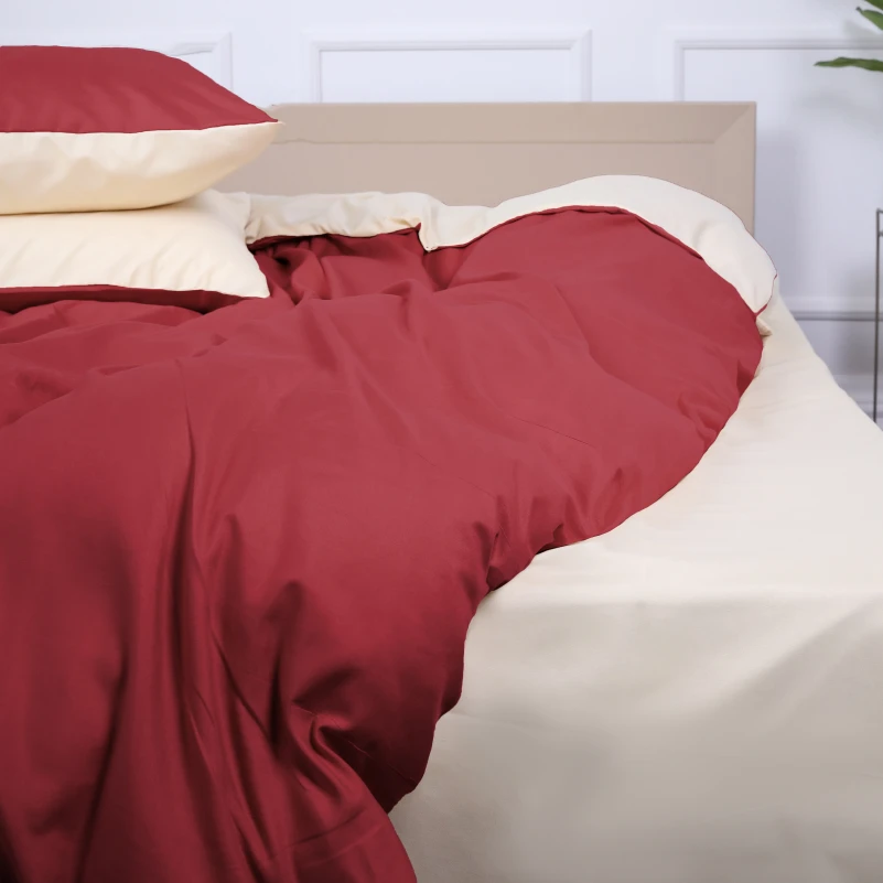 Комплект постільної білизни Gorafe (12-0712 + 19-1655) Mikrosatin Premium Двусторонній - 4