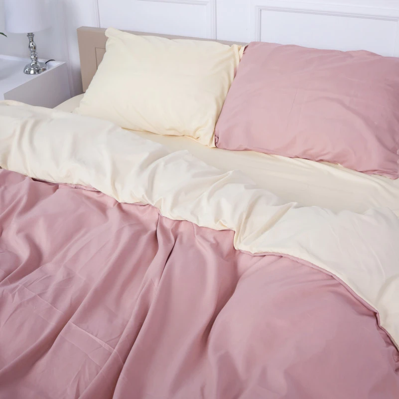 Комплект постільної білизни Pimiango (12-0712 + 15-1415) Mikrosatin Premium Двусторонній - 1