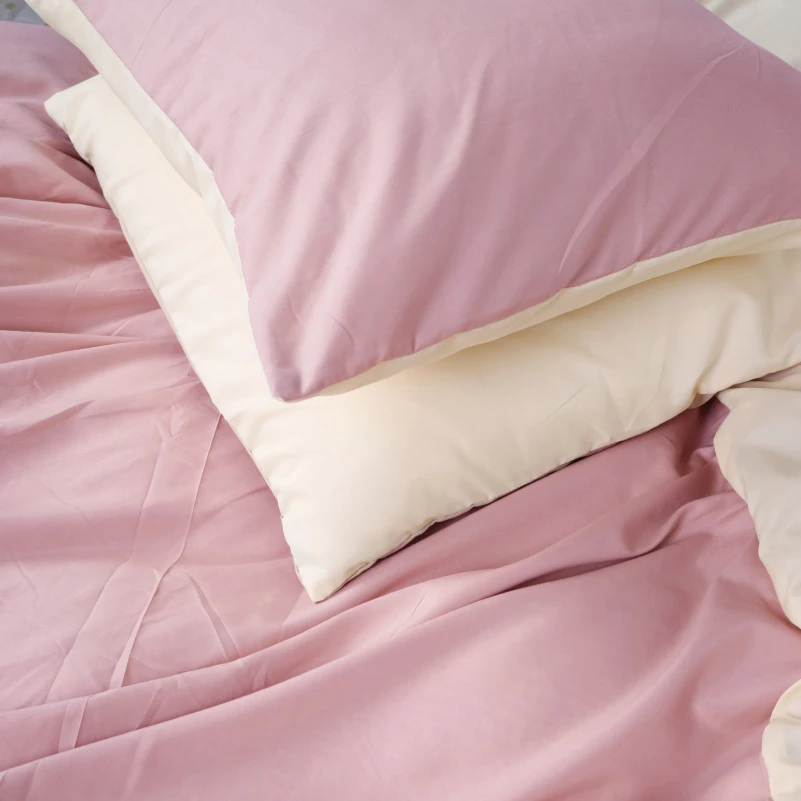 Комплект постільної білизни Pimiango (12-0712 + 15-1415) Mikrosatin Premium Двусторонній - 2