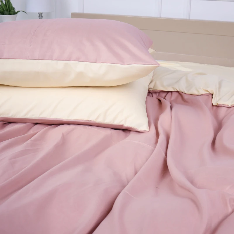 Комплект постільної білизни Pimiango (12-0712 + 15-1415) Mikrosatin Premium Двусторонній - 3