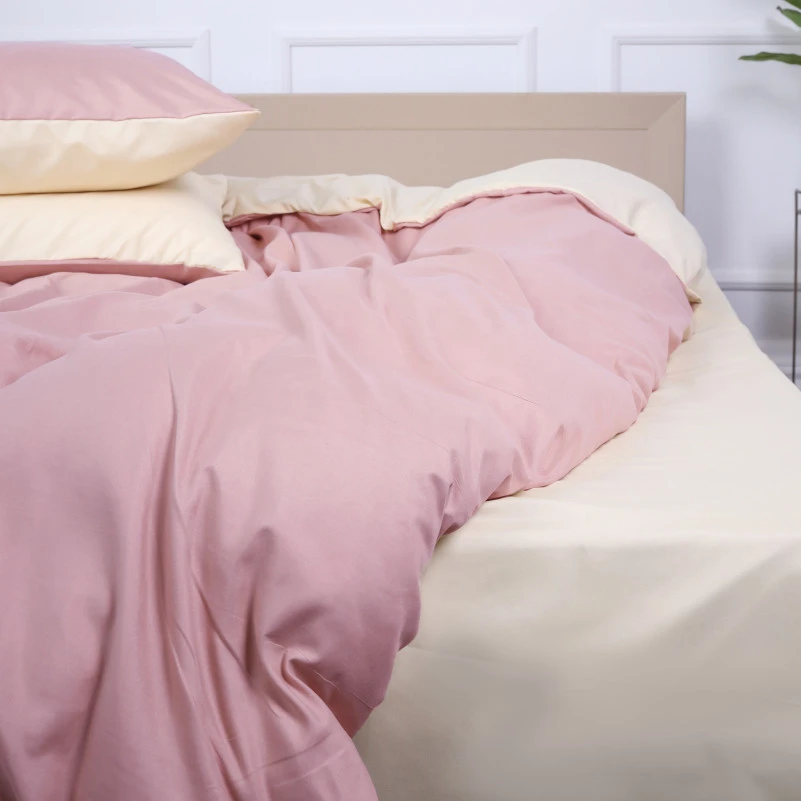 Комплект постільної білизни Pimiango (12-0712 + 15-1415) Mikrosatin Premium Двусторонній - 4