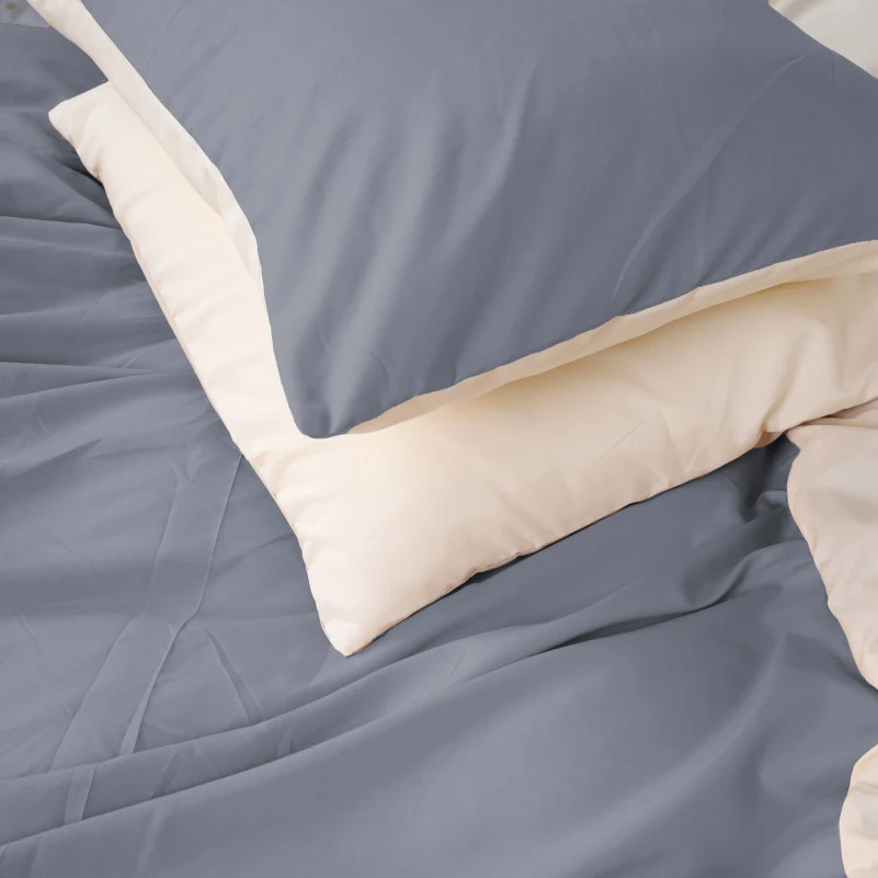 Комплект постільної білизни Cambarco (12-0712 + 19-0000) Mikrosatin Premium Двусторонній - 2