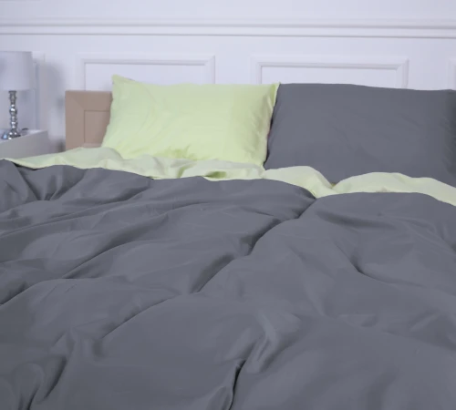 Комплект постільної білизни Sajazarra (12-0525 + 19-0000) Mikrosatin Premium Двусторонній - 2