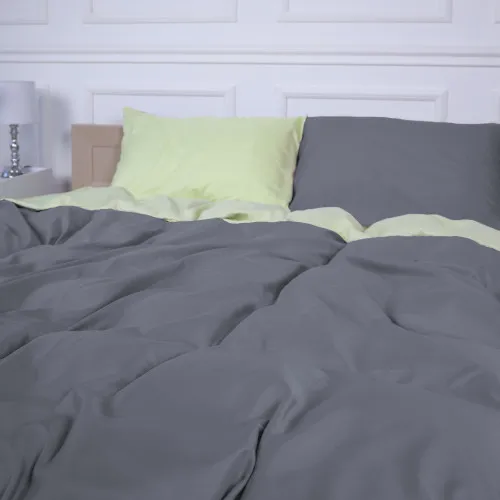 Комплект постельного белья Sajazarra (12-0525 + 19-0000) Mikrosatin Premium Двухсторонний - 2