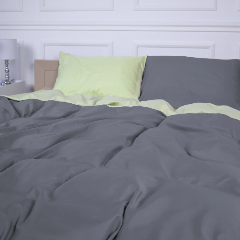 Комплект постільної білизни Sajazarra (12-0525 + 19-0000) Mikrosatin Premium Двусторонній - 1