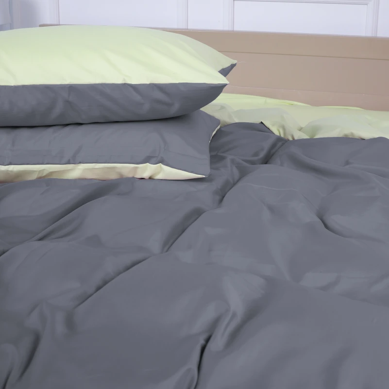 Комплект постільної білизни Sajazarra (12-0525 + 19-0000) Mikrosatin Premium Двусторонній - 2