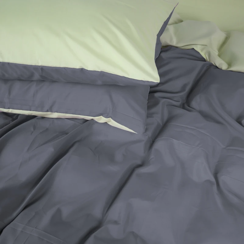 Комплект постільної білизни Sajazarra (12-0525 + 19-0000) Mikrosatin Premium Двусторонній - 4