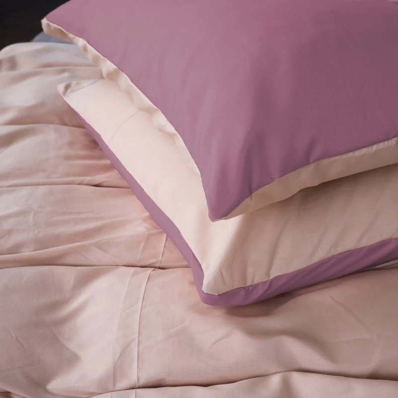 Комплект постільної білизни Nazaret (17-1608 +15-1214) Mikrosatin Premium Двусторонній - 3