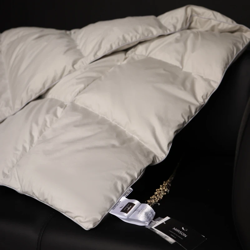 Ковдра пухова Silver Cloud №067 90% сірий пух Premium / 10% перо сатин (зима+) - 21