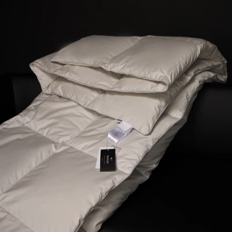 Ковдра пухова Silver Cloud №067 90% сірий пух Premium / 10% перо сатин (зима+) - 25