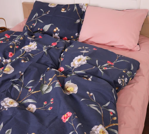 Комплект постільної білизни Сатин 22-1356 Of wind flowers