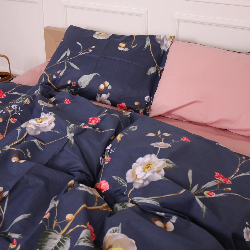 Комплект постільної білизни Сатин 22-1356 Of wind flowers - 2