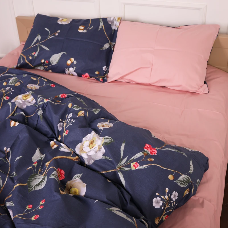 Комплект постільної білизни Сатин 22-1356 Of wind flowers - 4