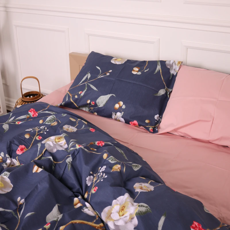 Комплект постільної білизни Сатин 22-1356 Of wind flowers - 6