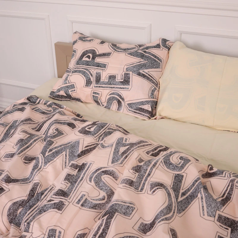 Комплект постільної білизни Сатин 22-1358 letter - 2