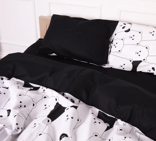 Комплект постільної білизни Бязь 17-4849 White bear - 2