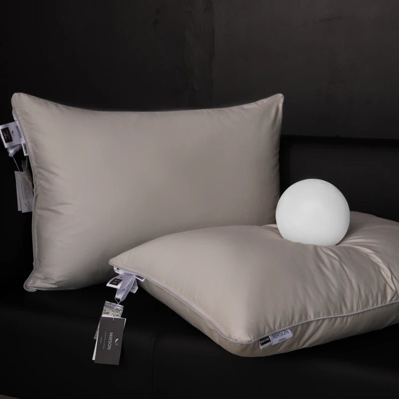 Подушка пуховая Silver Cloud №207 90% пух Premium / 10% перо сатин (средняя) - 17