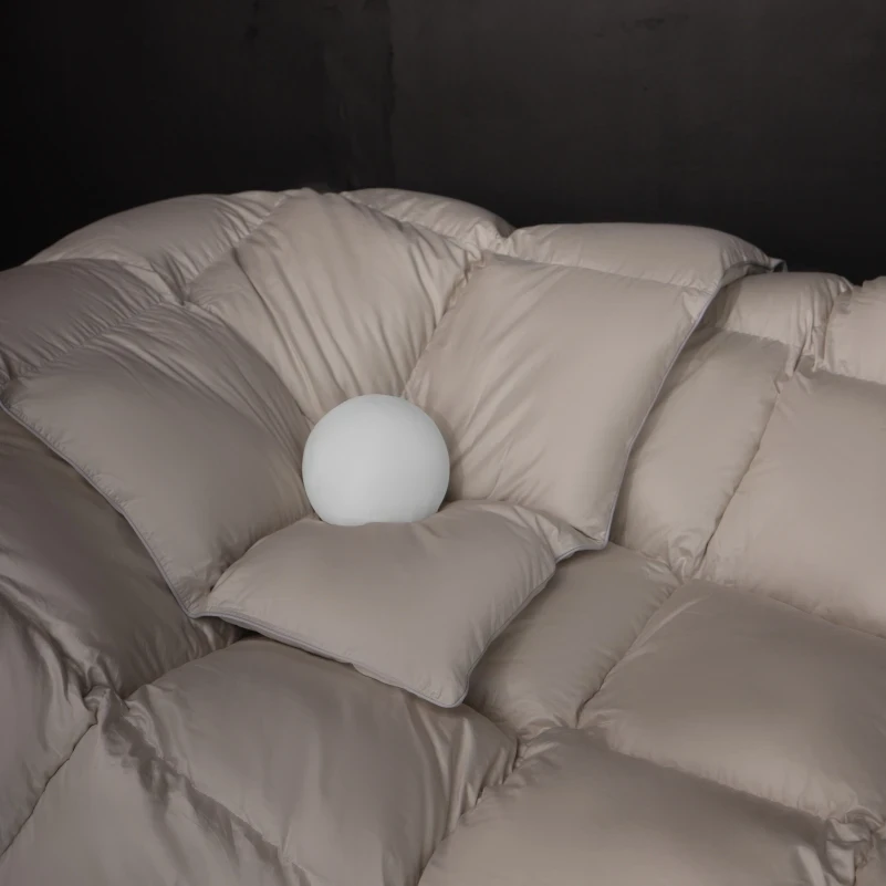 Ковдра пухова Silver Cloud №067 90% сірий пух Premium / 10% перо сатин (зима+) - 22