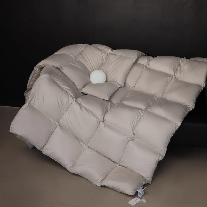 Ковдра пухова Silver Cloud №067 90% сірий пух Premium / 10% перо сатин (зима+) - 26