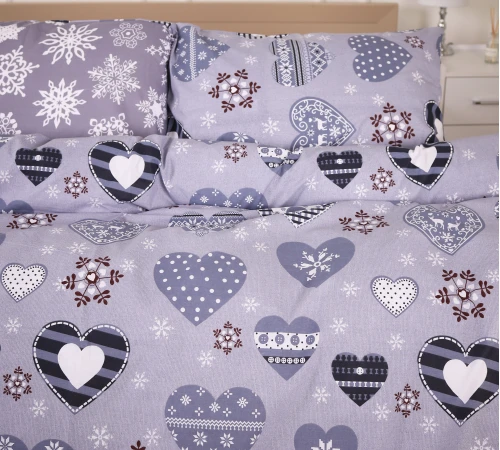Комплект постельного белья Ranforce Elite 17-0655 Snowflake - 2