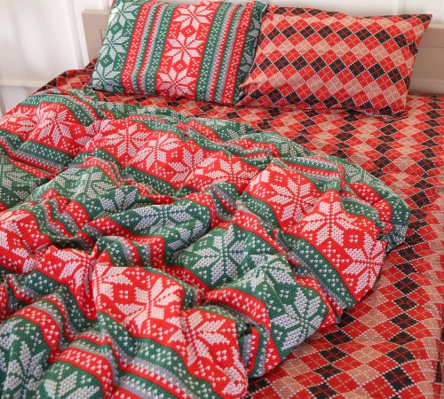 Комплект постільної білизни Бязь 17-0659 Christmas