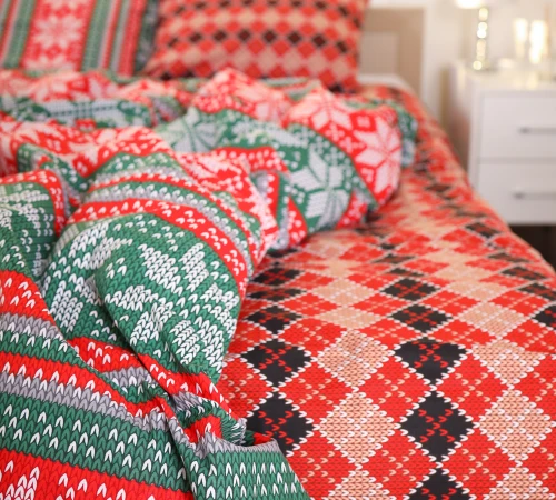 Комплект постільної білизни Бязь 17-0659 Christmas - 2