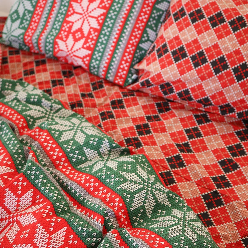 Комплект постільної білизни Бязь 17-0659 Christmas - 2