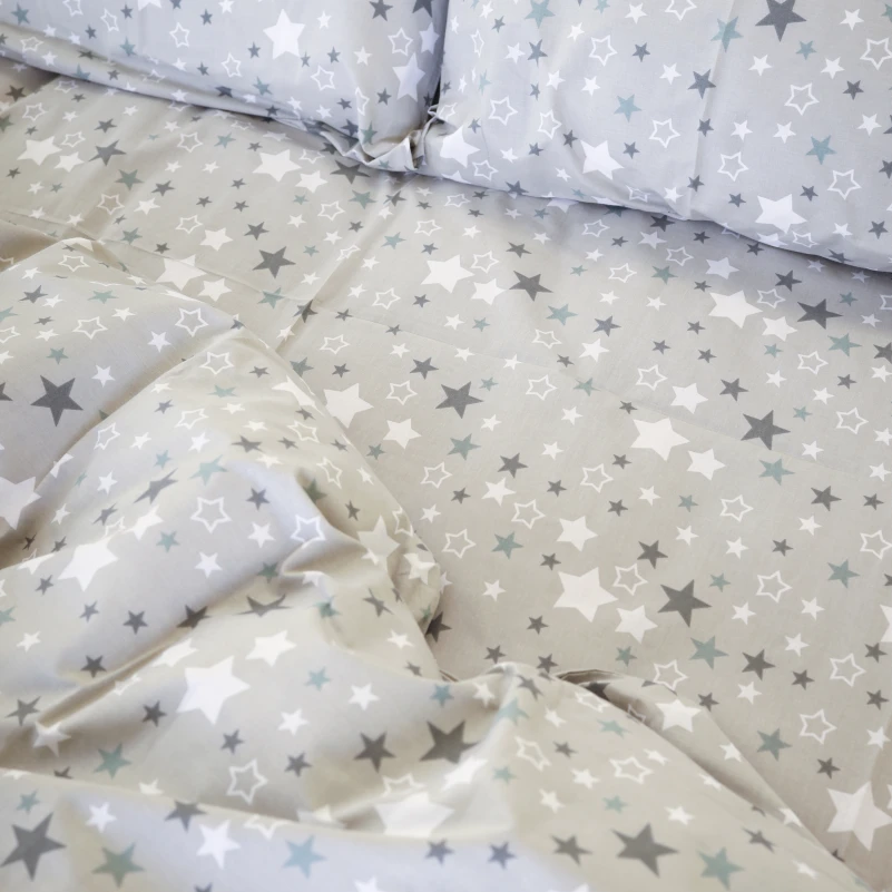 Комплект постільної білизни Бязь 17-0660 Gray sky - 2