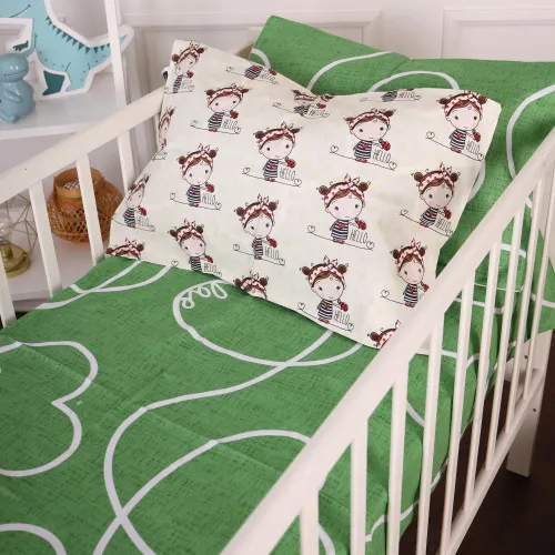 Простирадло на гумці (бязь) Kids Time 20-0031 Ladybug - висота 10 см - 2