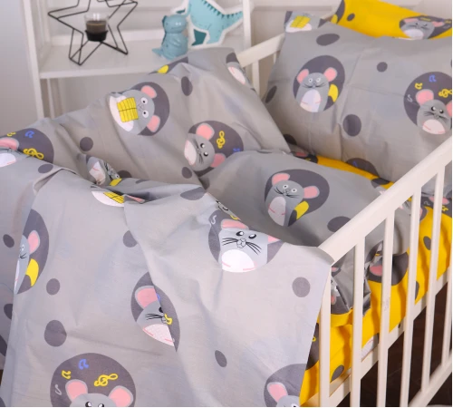Комплект постільної білизни Бязь Kids Time 20-0029 Funny mice - 2
