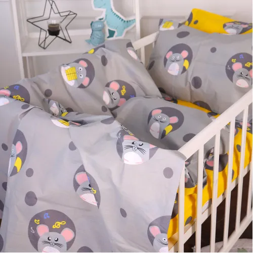 Комплект постільної білизни Бязь Kids Time 20-0029 Funny mice - 2