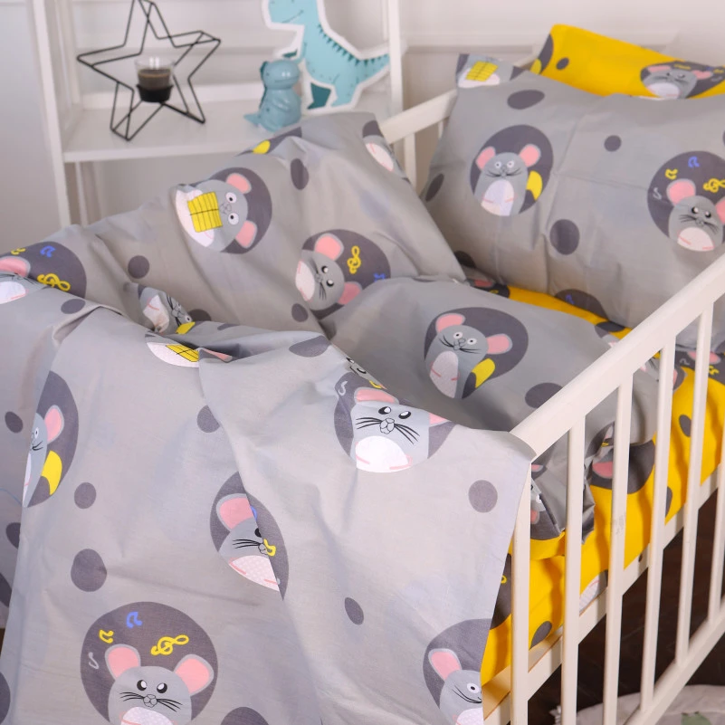 Комплект постільної білизни Бязь Kids Time 20-0029 Funny mice - 1