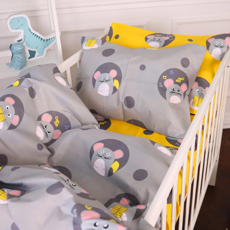 Комплект постільної білизни Бязь Kids Time 20-0029 Funny mice - 6