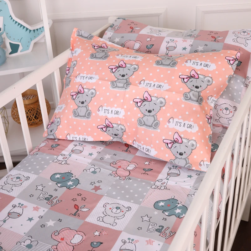 Комплект постільної білизни Бязь Kids Time 20-0028 Little girl Teddy - 5