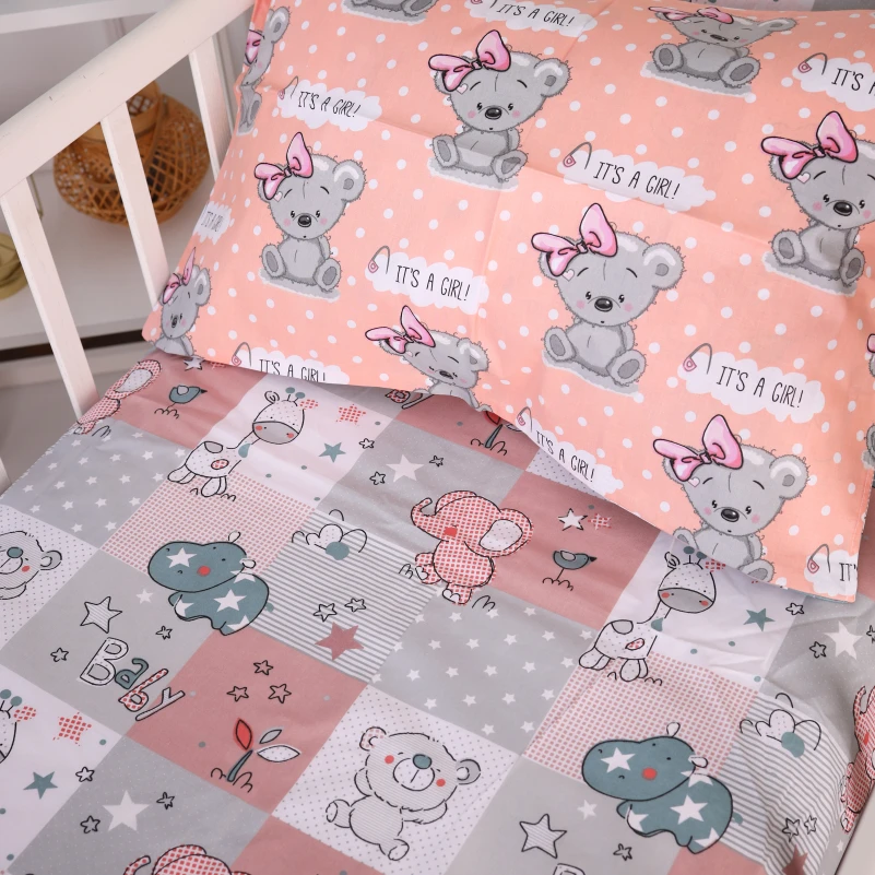 Комплект постільної білизни Бязь Kids Time 20-0028 Little girl Teddy - 6