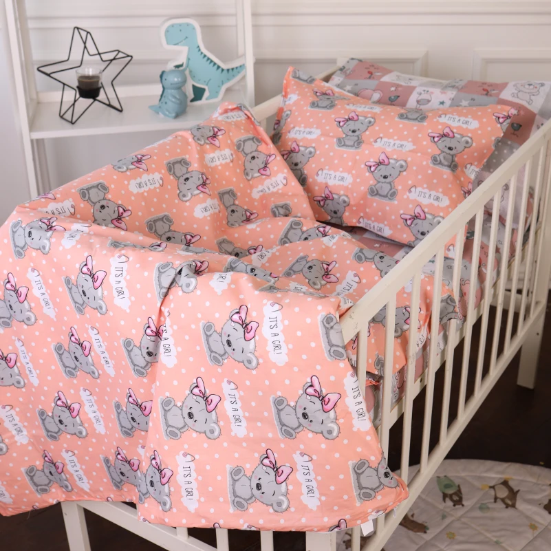 Комплект постільної білизни Бязь Kids Time 20-0028 Little girl Teddy