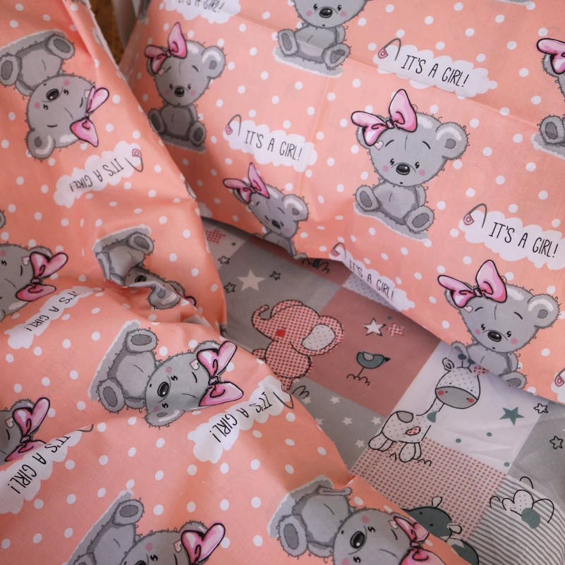 Комплект постільної білизни Бязь Kids Time 20-0028 Little girl Teddy - 3