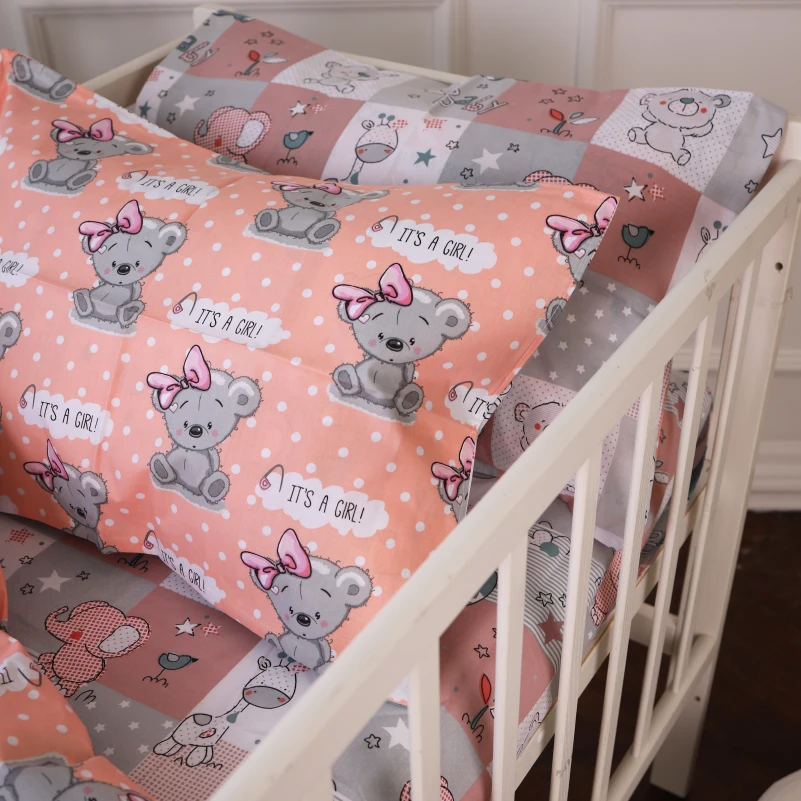 Комплект постільної білизни Бязь Kids Time 20-0028 Little girl Teddy - 4