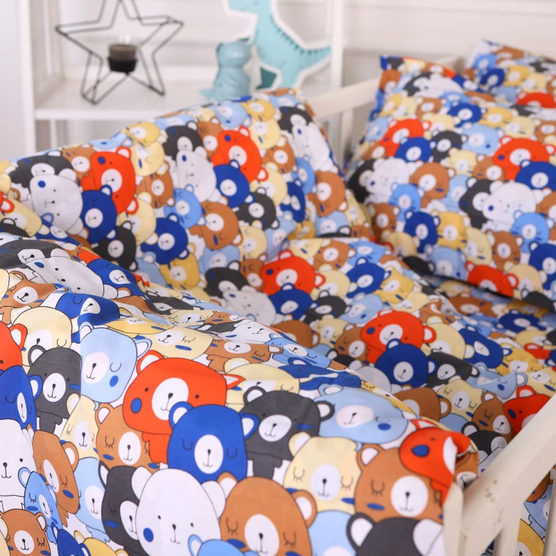 Комплект постільної білизни Бязь Kids Time 20-0032 Colored bears - 6